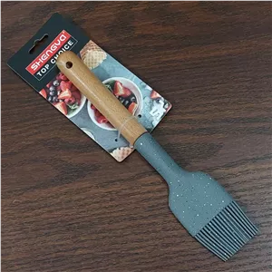 برس و لیسک قلم مو آشپزی دسته چوبی شنگیا  