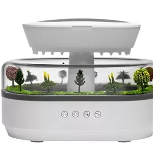  دستگاه بخور سرد و خوشبو کننده جنگل آمازون با صدای باران ظرفیت 250 میلیلیتر ا Amazon Forest Ambient Night Lamp with Rai