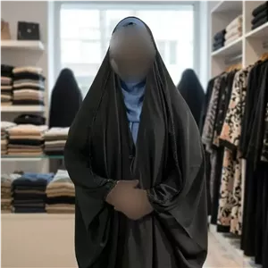 چادر جده منجوق دوزی شده مدل کن کن ندا مشکی