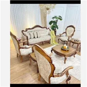 مبل سلطنتی کلاسیک گندمی