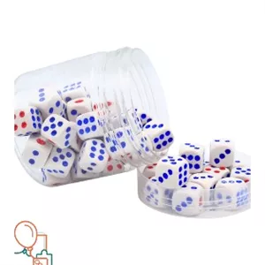 تاس 12میل خال قرمز و آبی