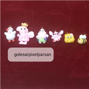 پیکسل خمیری کارتونی عروسکی مناسب گلسر گیره کش مو آویز کد 32