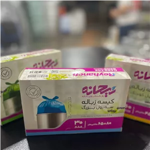 کیسه زباله سایز بزرگ 30 عددی ریحانه سه رول