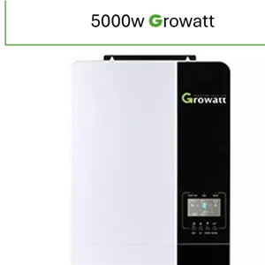 سانورتر 5 کیلووات، 48 ولت، 100 آمپر MPPT برند Growatt مدل SPF 5000 ES