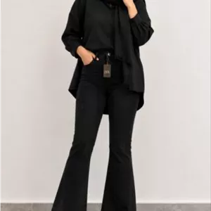 شلوار جین زنانه بوتکات(105سانتی متز)