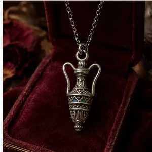 پلاک عتیقه نقره چراغ جادو 