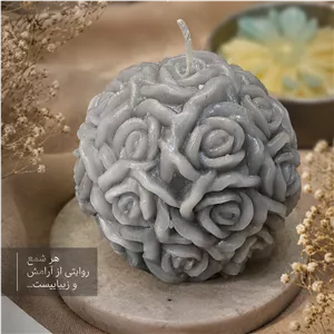 شمع کروی گل ژورنالی (رز عکاسی دکوری)شیپ عکاسی