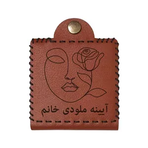 آینه جیبی مدل اسم ملودی طرح گل