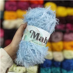 کاموا یوموش رنگ آبی روشن (100گرمی)