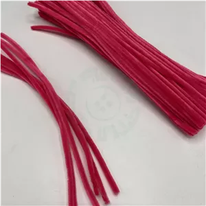 پیپ پاک کن مخملی رنگ سرخابی(بسته 100 تایی)