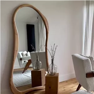 آینه قدی ایستاده چوبی مدل دفرمه(پس کرایه)