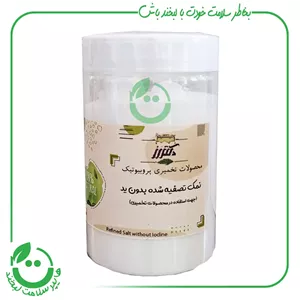 نمک تصفیه شده بدون ید دکتر رز 500 گرم