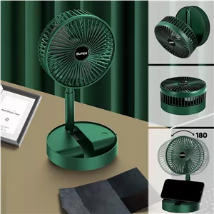 پنکه شارژی تاشو USB سه سرعته بدنه پلاستیک