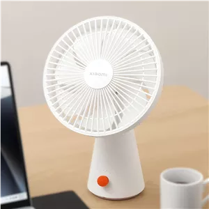 پنکه رومیزی شارژی شیائومی مدل ZMYDFS01DM با 7 پره و 4 حالت تنظیم سرعت شارژی USB
