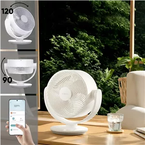 پنکه رومیزی هوشمند شیائومی مدل Smart Desktop Air Circulation Fan با کنترل از راه دور MiHome و قابلیت کنترل صوتی