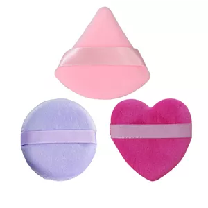 پد آرایشی مدل Z01 پنکهای ضد حساسیت 7 6 1 سانتیمتر پنبه حولهای 3 عددی