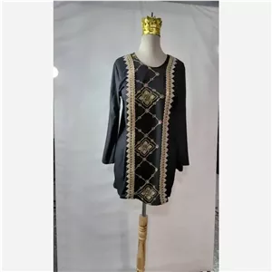 شومیز سنتی زنانه جنس کراش رنگ مشکی