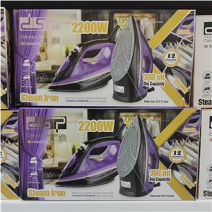 اتو بخار اتو لباس دی اس پی مدل kd1352 اتو دستی با کیفیت 2200وات 