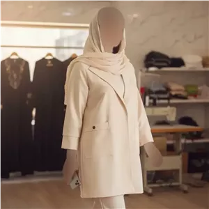 مانتو زنانه مدل امیسا جنس تترون درجه یک فری سایز مناسب بهار و تابستان