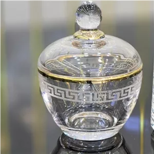 قندان ورساچه مات لب طلا(ارسال تیپاکس پس کرایه)