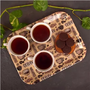 سینی بدون دسته مهروز مدل 7771 coffee سایز 2533 سانتی متر ارسال پس کرایه 