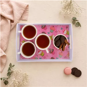سینی دسته دار مهروز مدل 9992 cup cake سایز 2232 سانتی متر ارسال پس کرایه 