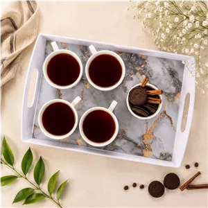 سینی دسته دار مهروز مدل 9993 مرمر سایز 2537 سانتی متر ارسال پس کرایه 