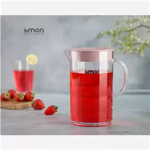 پارچ گرد بلند دربدار اکرولیک لیمون