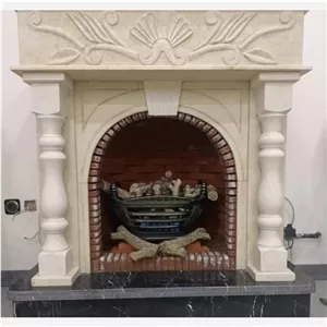شومینه سنگی طرح نرده دار