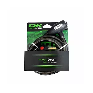 قفل دوچرخه اوکی مدل OK 903T 12x1500MM