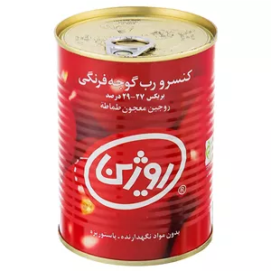 رب گوجه فرنگی روژین مقدار 400 گرم