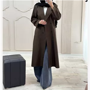 مانتو بلند پرشیا جیب کاربردی اورسایز 
