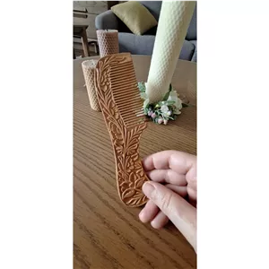 شانه چوبی منبت کاری