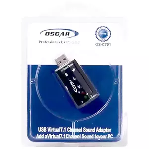 کارت صدا اکسترنال ولوم دار USB اسکار OSCAR OS-C701