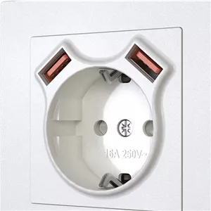 پریز ترکیبی نستک - مدل شارژر USB دوبل و پریز ارتدار (3 در 1)