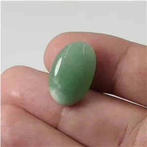 سنگ آونتورین سبز معدنی و طبیعی تامبلر شده (صیغلی) کد 19