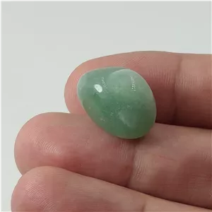 سنگ آونتورین سبز معدنی و طبیعی تامبلر شده (صیغلی) کد 22