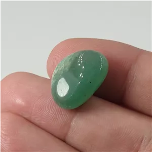 سنگ آونتورین سبز معدنی و طبیعی تامبلر شده (صیغلی) کد 20