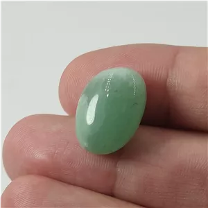 سنگ آونتورین سبز معدنی و طبیعی تامبلر شده (صیغلی) کد 21