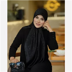 روسری مشکی ابریشم بامبو