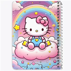 دفتر خط دار 50 برگ خندالو طرح هلو کیتی (Hello Kitty) کد N4000