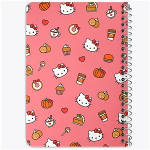 دفتر خط دار 50 برگ خندالو طرح هلو کیتی (Hello Kitty) کد N4239