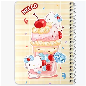 دفتر خط دار 50 برگ خندالو طرح هلو کیتی (Hello Kitty) کد N4206