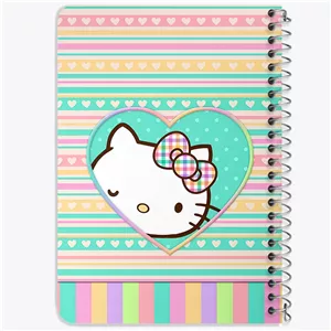 دفتر خط دار 50 برگ خندالو طرح هلو کیتی (Hello Kitty) کد N3977