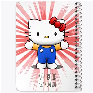 دفتر خط دار 50 برگ خندالو طرح هلو کیتی (Hello Kitty) کد N7819
