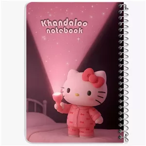 دفتر نقطه ای 50 برگ خندالو طرح هلو کیتی (Hello Kitty) کد N9707