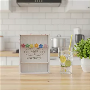 نی شربت خوری طرح گل کریستال