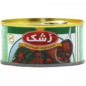 کنسرو قورمه سبزی زشک
