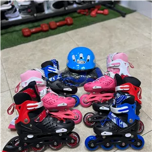 اسکیت street runner رویه هارد سایز 30 تا42 در رنگبندی صورتی،قرمز،ابی همراه لوازم ایمنی کامل 
