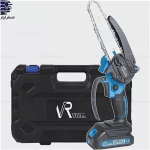 اره زنجیری شارژی دو باتری 21 ولت 15 سانتی روغن اتومات با کیف ویوارکس جدید مدل VIVAREX VR2106P-CS
